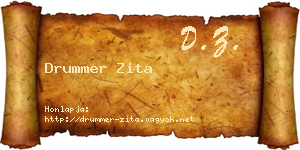 Drummer Zita névjegykártya
